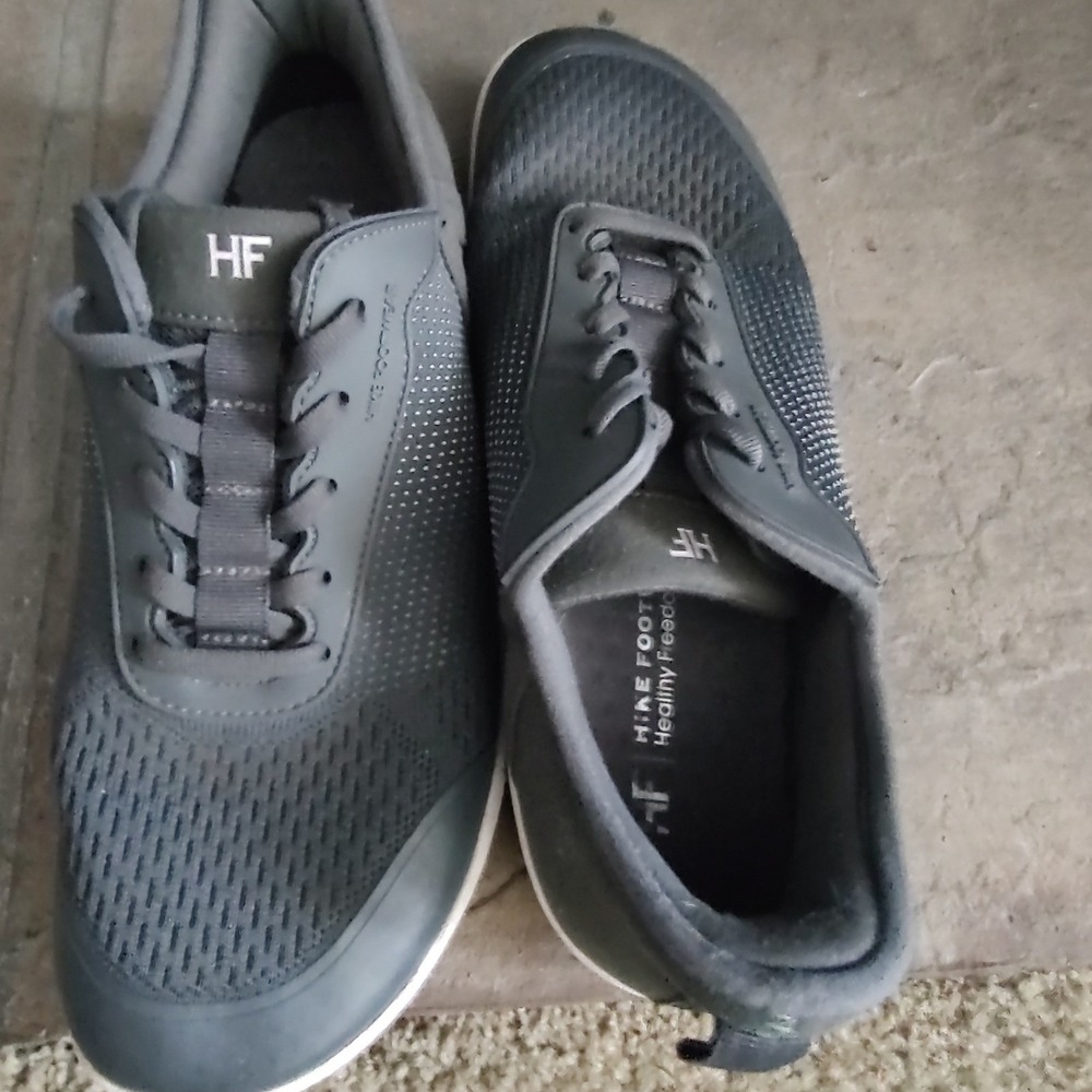 Hike Footwear Barefoot Sneakers Charcoal Grey Wide Toe‎ Box Mens 8.5 Womens 10.5